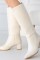 Roksa Ten Cilt Topuklu Çizme Roksa Ten Cilt Topuklu Çizme