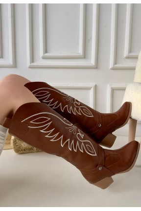 Jilla Taba Cilt Tak Çıkar Topuklu Bot Ve Çizme Jilla Taba Cilt Tak Çıkar Topuklu Bot Ve Çizme