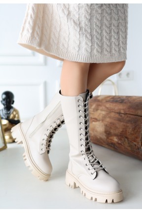 Uliza Bej Cilt Bağcıklı Çizme