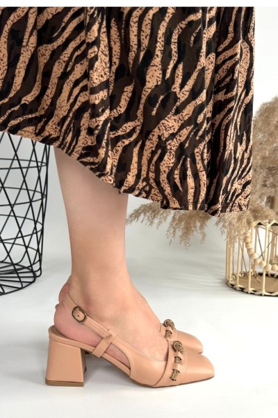 Elliy Nude Cilt Topuklu Ayakkabı Elliy Nude Cilt Topuklu Ayakkabı