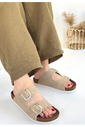 Rıno Ten Nubuk Terlik