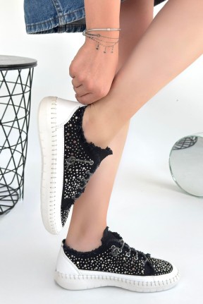 Guji Siyah Kot Bağcıklı Spor Ayakkabı Guji Siyah Kot Bağcıklı Spor Ayakkabı