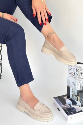 Narli Bej Cilt Oxford Ayakkabı Narli Bej Cilt Oxford Ayakkabı