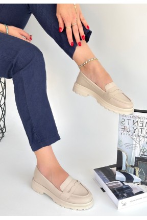 Narli Bej Cilt Oxford Ayakkabı Narli Bej Cilt Oxford Ayakkabı