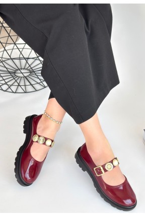 Okira Bordo Rugan Oxford Ayakkabı Okira Bordo Rugan Oxford Ayakkabı