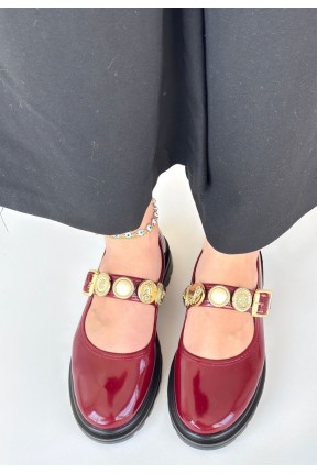 Okira Bordo Rugan Oxford Ayakkabı Okira Bordo Rugan Oxford Ayakkabı