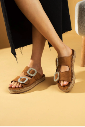 Hertas Vizon Nubuk Tokalı Terlik Hertas Vizon Nubuk Tokalı Terlik