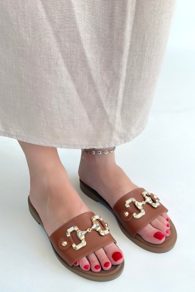 Toha Taba Cilt Tokalı Terlik