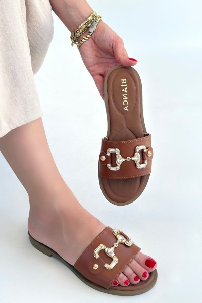 Toha Taba Cilt Tokalı Terlik