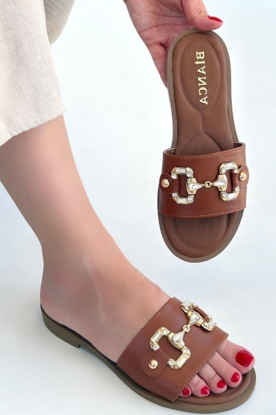 Toha Taba Cilt Tokalı Terlik