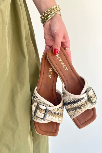 Revin Bej Cilt Terlik Revin Bej Cilt Terlik