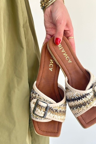 Revin Bej Cilt Terlik Revin Bej Cilt Terlik