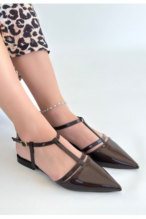 Canca Kahverengi Rugan Babet Ayakkabı Canca Kahverengi Rugan Babet Ayakkabı