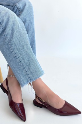 Ummar Bordo Rugan Babet Ayakkabı Ummar Bordo Rugan Babet Ayakkabı