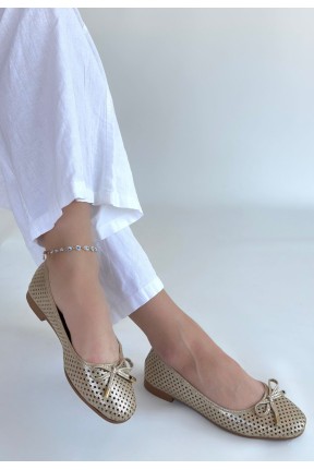 Icar Bej Cilt Babet Ayakkabı Icar Bej Cilt Babet Ayakkabı