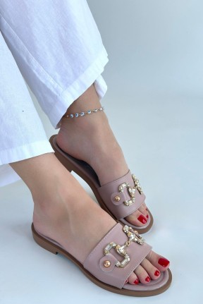 Toha Pudra Cilt Tokalı Terlik Toha Pudra Cilt Tokalı Terlik