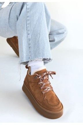 Muden Taba Süet Bağcıklı Bot Muden Taba Süet Bağcıklı Bot