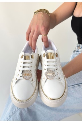 Jlar Beyaz Cilt Bağcıklı Spor Ayakkabı Jlar Beyaz Cilt Bağcıklı Spor Ayakkabı