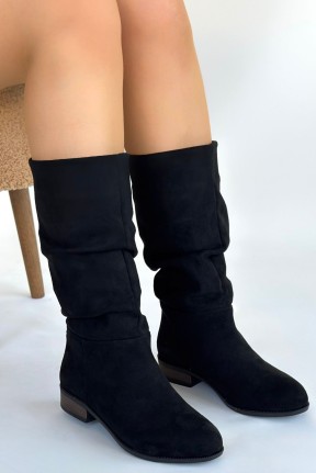 Plod Siyah Süet Çizme Plod Siyah Süet Çizme