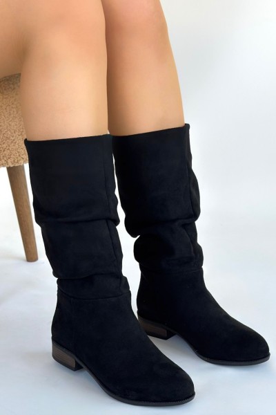 Plod Siyah Süet Çizme Plod Siyah Süet Çizme