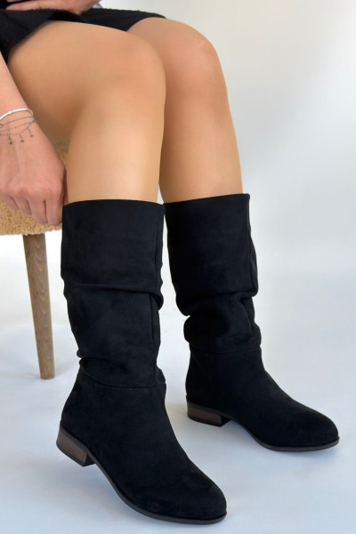 Plod Siyah Süet Çizme Plod Siyah Süet Çizme