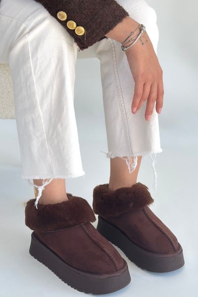 Edali Kahverengi Süet Bot