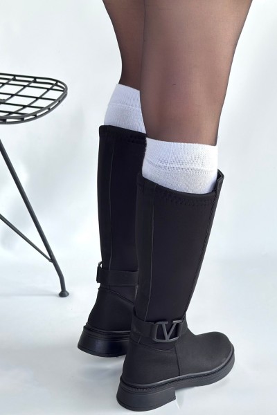 Diona Siyah Nubuk Çizme Diona Siyah Nubuk Çizme