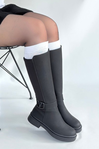 Diona Siyah Nubuk Çizme Diona Siyah Nubuk Çizme