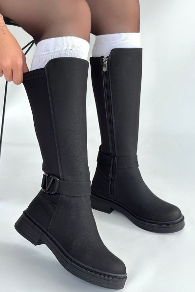 Diona Siyah Nubuk Çizme Diona Siyah Nubuk Çizme