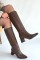 Roksa Acı Kahvei Cilt Topuklu Çizme Roksa Acı Kahvei Cilt Topuklu Çizme