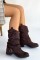 Canty Kahverengi Süet Körüklü Topuklu Çizme Canty Kahverengi Süet Körüklü Topuklu Çizme