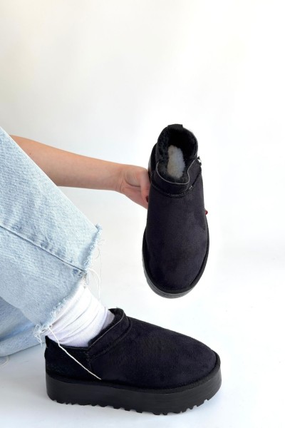 Mitay Siyah Süet Bot Mitay Siyah Süet Bot