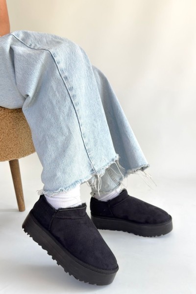 Mitay Siyah Süet Bot Mitay Siyah Süet Bot