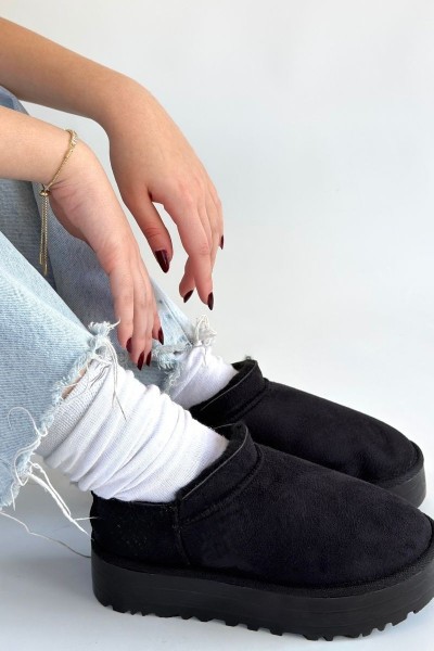 Mitay Siyah Süet Bot Mitay Siyah Süet Bot