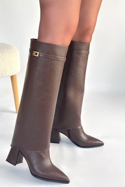 Jike Kahverengi Cilt Tak Çıkar Çizme Jike Kahverengi Cilt Tak Çıkar Çizme