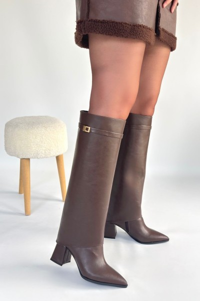 Jike Kahverengi Cilt Tak Çıkar Çizme Jike Kahverengi Cilt Tak Çıkar Çizme