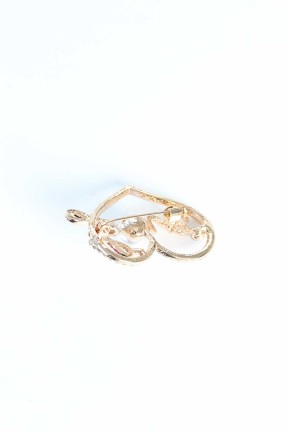 Zirkon Taşlı Metal Broş Zirkon Taşlı Metal Broş