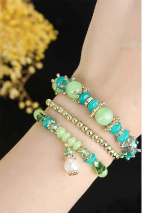 çoklu Boncuklu Kadın Bileklik