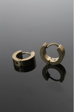 316l çelik Gold Renk Halka Model çift Küpe 316l çelik Gold Renk Halka Model çift Küpe