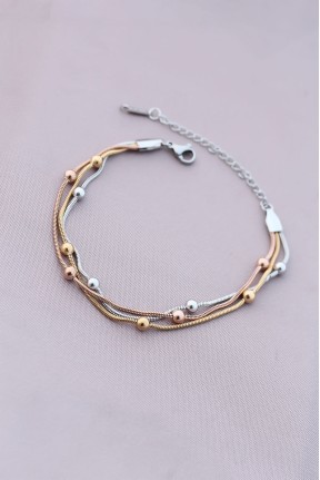 316l Kararmaz çelik Gümüş Renk Top Zincirli Kadın Bileklik 316l Kararmaz çelik Gümüş Renk Top Zincirli Kadın Bileklik