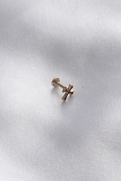 316l Cerrahi çelik Gold Renk Tragus Piercing