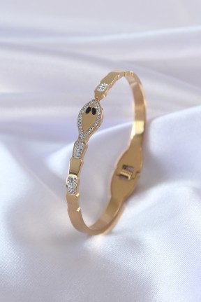 316l çelik Gold Renk Yılan Model Zirkon Taş Detay Kadın Kelepçe 316l çelik Gold Renk Yılan Model Zirkon Taş Detay Kadın Kelepçe