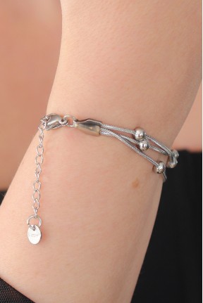 316l çelik Gümüş Renk Minimal Top Figür Kadın Bileklik 316l çelik Gümüş Renk Minimal Top Figür Kadın Bileklik