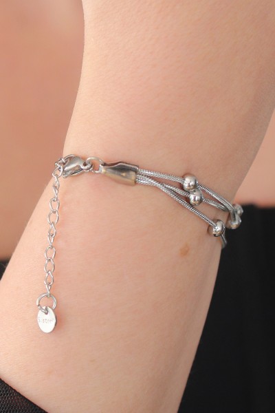 316l çelik Gümüş Renk Minimal Top Figür Kadın Bileklik 316l çelik Gümüş Renk Minimal Top Figür Kadın Bileklik