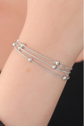 316l çelik Gümüş Renk Minimal Top Figür Kadın Bileklik 316l çelik Gümüş Renk Minimal Top Figür Kadın Bileklik