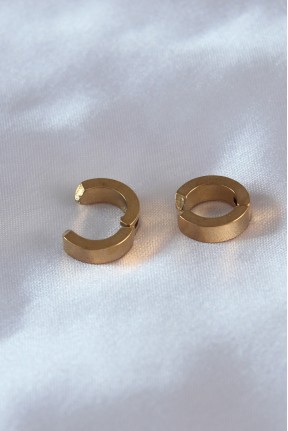316l çelik Gold Renk Sıkıştırmalı Erkek Küpe 316l çelik Gold Renk Sıkıştırmalı Erkek Küpe