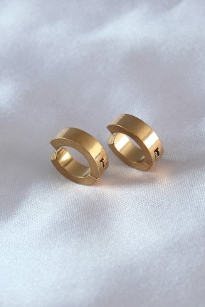 316l çelik Gold Renk Sıkıştırmalı Erkek Küpe 316l çelik Gold Renk Sıkıştırmalı Erkek Küpe
