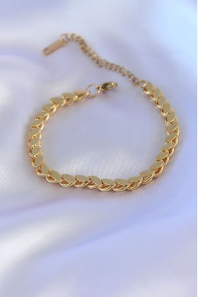 316l çelik Arpa Gold Renk Kadın Bileklik 316l çelik Arpa Gold Renk Kadın Bileklik