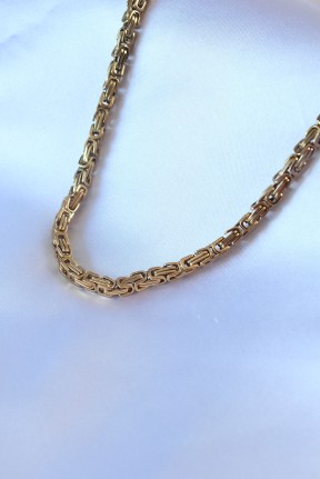 316l çelik Gold Renk Kral Zincir Model Erkek Kolye 316l çelik Gold Renk Kral Zincir Model Erkek Kolye