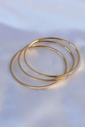 316l çelik Gold Renk 3'lü Ajda Model Kadın 60 Mm Bilezik 316l çelik Gold Renk 3'lü Ajda Model Kadın 60 Mm Bilezik
